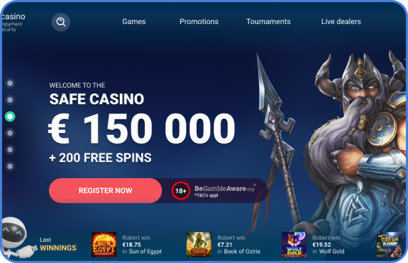 Rozdział spinów zależny od kwoty depozytu Safecasino